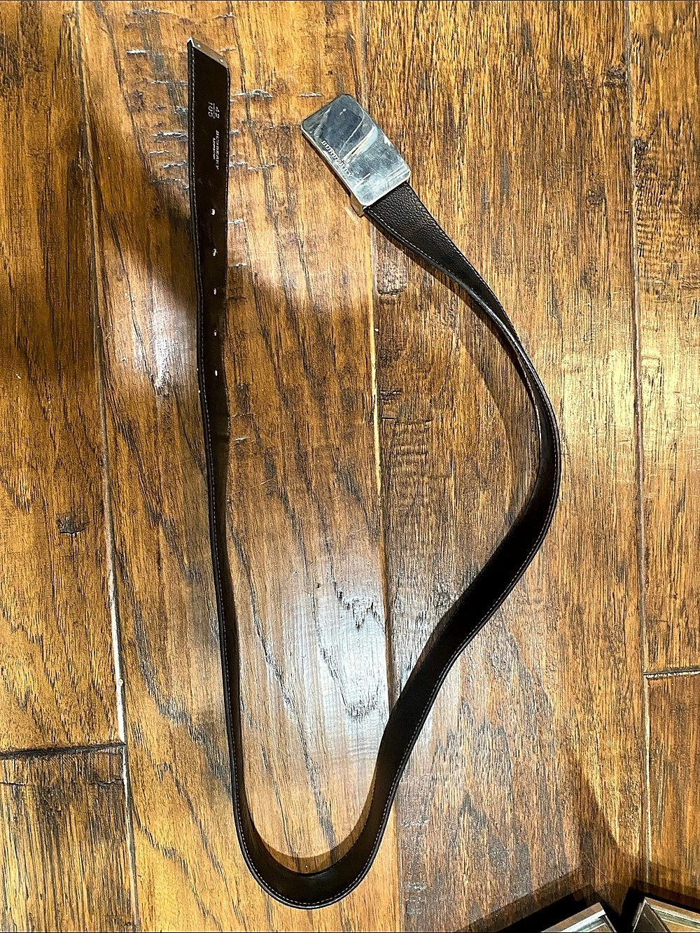 Burberry London Leather Belt Black Waist 42/105